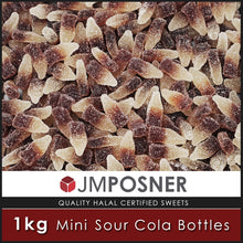 Load image into Gallery viewer, JMP Mini Sour Cola Bottles 1KG