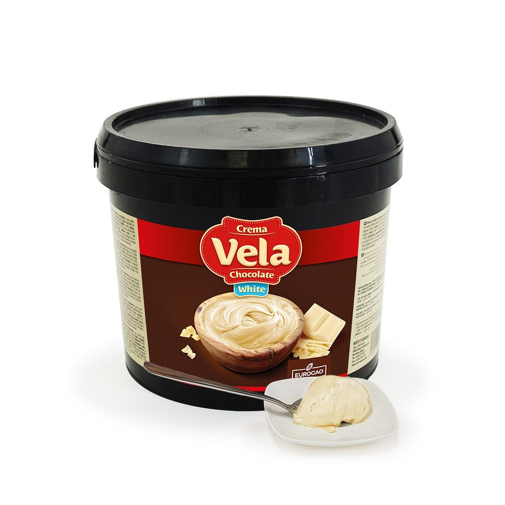 WHITE CHOCOLATE SPREAD VELA 6 KG jmposner.uae