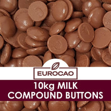 Load image into Gallery viewer, MILK COMPOUND BUTTONS - 10KG BAG
